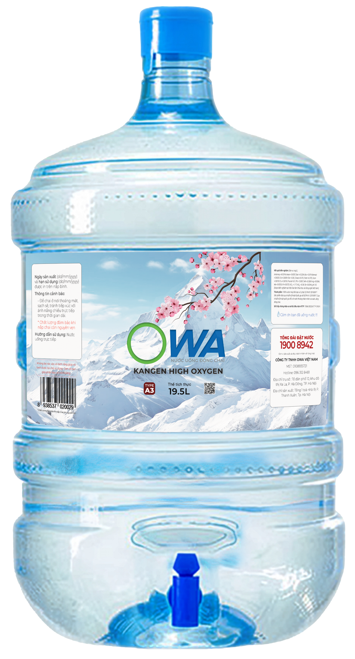 NƯỚC UỐNG KANGEN OWA TYPE A3 - PH 8.0-8.5
