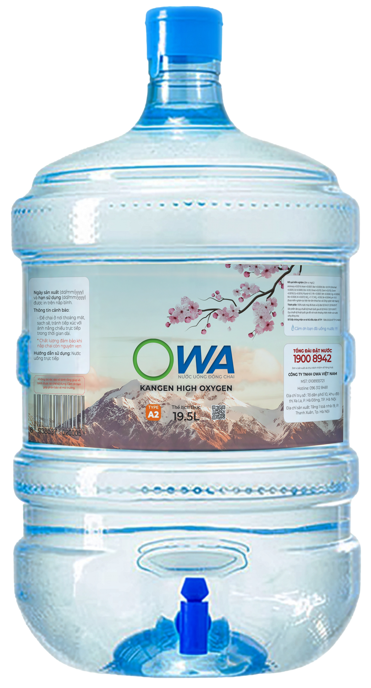 NƯỚC UỐNG KANGEN OWA TYPE A2 - PH 8.5-8.9