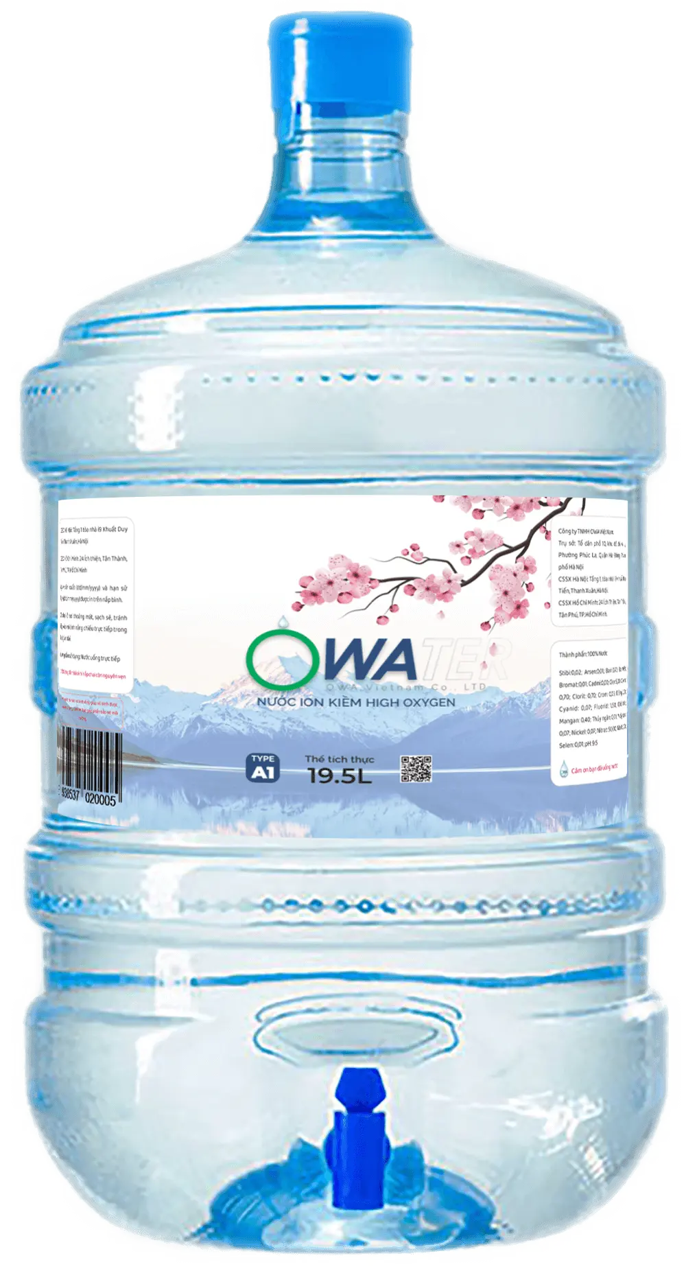 Owater bình 20L